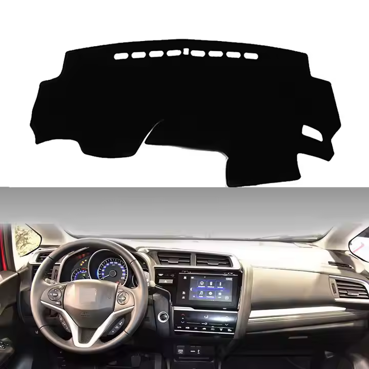 Car Dashboard Cover for HONDA FIT Jazz 3th 2014 2015 2016 2017 2018 Dash Mat Dash Pad DashMat Carpet ANti-UV NON-Slip