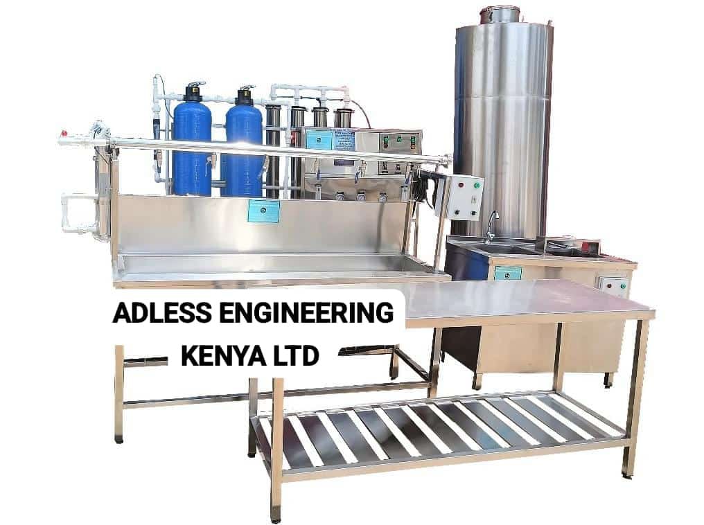 1000 lph purified water bottling and refilling complete setup